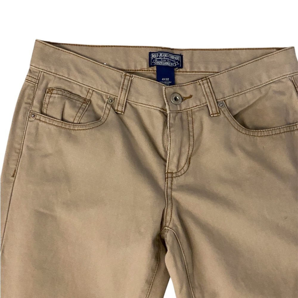 Ralph Lauren Polo Jeans Khaki Bootcut Pants Women’s Size 4 Old Money Minimalist - Picture 3 of 7